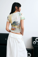 TRICOU CU DECOLTEU IN V