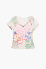 TRICOU CU DECOLTEU IN V