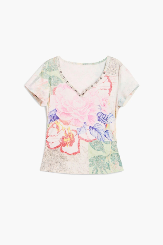 TRICOU CU DECOLTEU IN V