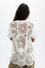TRICOU ALB CU BRODERIE
