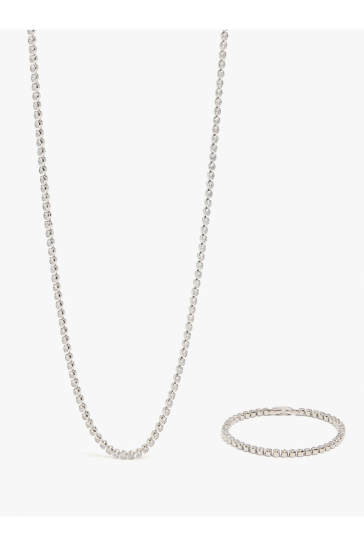 SET BRATARA SI COLIER CU PIETRE
