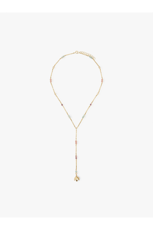 COLIER AURIU CU PIETRE MULTICOLORE