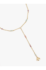 COLIER AURIU CU PIETRE MULTICOLORE
