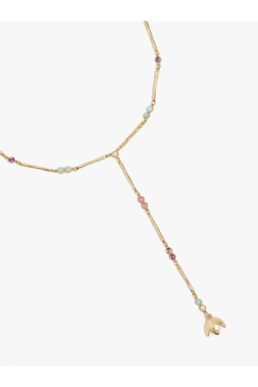 COLIER AURIU CU PIETRE MULTICOLORE
