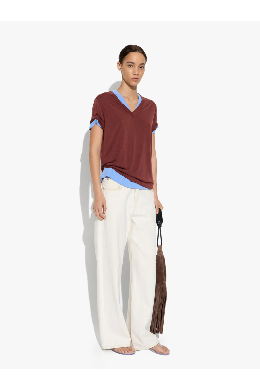 TRICOU CU DECOLTEU IN V