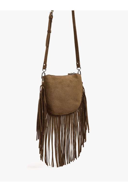 GEANTA CROSSBODY CU FRANJURI