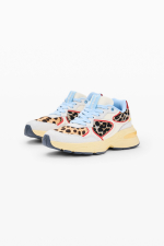 Pantofi sport din piele animal print