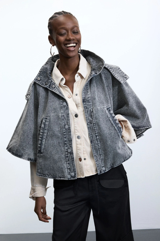 Poncho denim