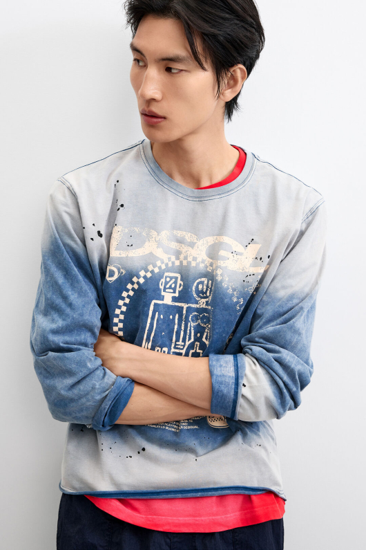 BLUZA CU ASPECT UZAT