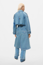 TRENCH LUNG DIN DENIM
