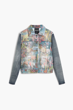 JACHETA DENIM CU PRINT