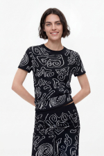 Tricou din tricotaj Jacquard