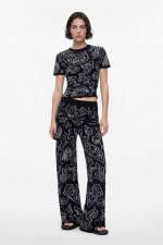 Tricou din tricotaj Jacquard