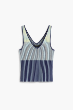 Top tricotat fara maneci