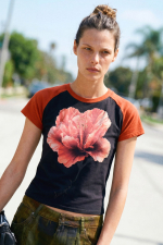 TRICOU CU PRINT FLORAL