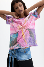 TRICOU CU PRINT FLORAL