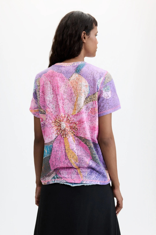 TRICOU CU PRINT FLORAL