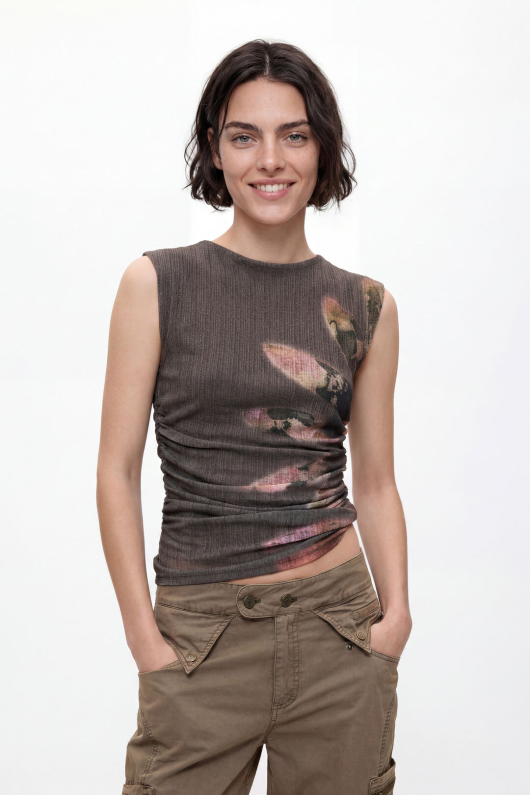 BLUZA MARO CU PRINT FLORAL