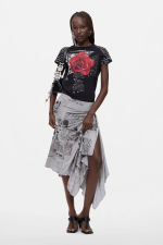 TRICOU NEGRU CU PRINT