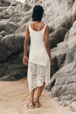 Rochie asimetrica crosetata