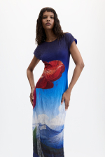 ROCHIE MIDI CU PRINT FLORAL