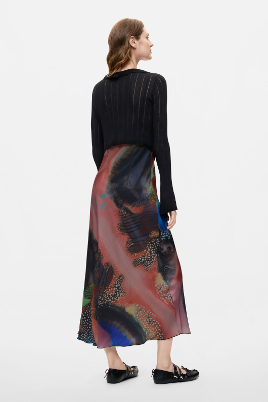 ROCHIE SATINATA CU PULOVER DETASABIL