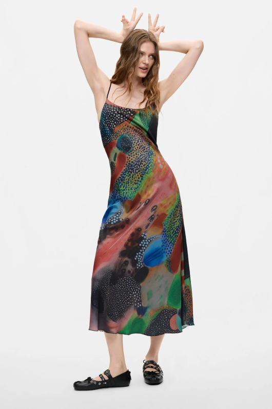 ROCHIE SATINATA CU PULOVER DETASABIL