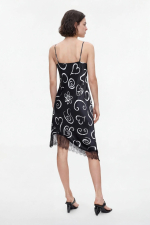 ROCHIE SATINATA CU PRINT