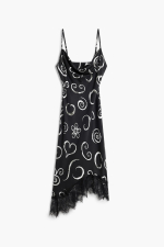 ROCHIE SATINATA CU PRINT