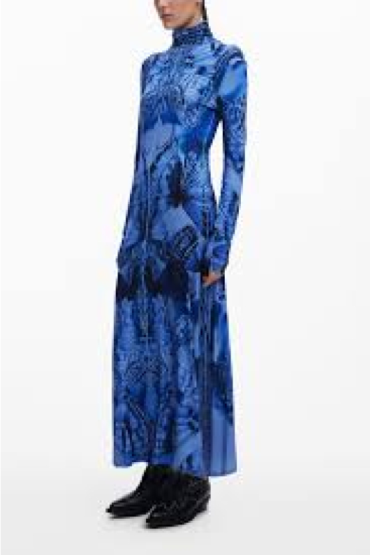 ROCHIE LUNGA IN TONURI DE ALBASTRU