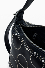 GEANTA NEAGRA CU TINTE METALICE