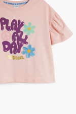 TRICOU ROZ CU PRINT