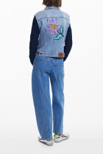 JACHETA DENIM CU APLICATII