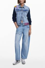 JACHETA DENIM CU APLICATII