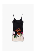 ROCHIE MINI, NEAGRA CU PRINT FLORAL