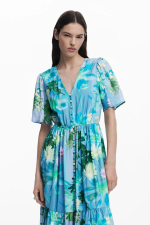 ROCHIE LUNGA CU PRINT FLORAL