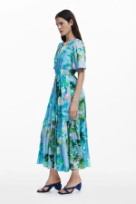 ROCHIE LUNGA CU PRINT FLORAL