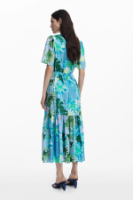 ROCHIE LUNGA CU PRINT FLORAL