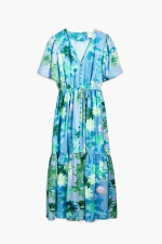 ROCHIE LUNGA CU PRINT FLORAL