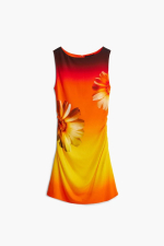 ROCHIE PORTOCALIE CU FLOARE