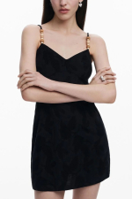 ROCHIE MIDI, NEAGRA, DIN DANTELA