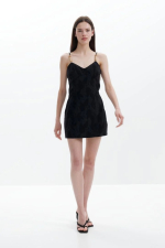 ROCHIE MIDI, NEAGRA, DIN DANTELA