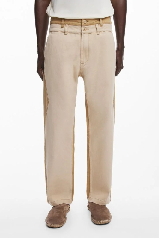 PANTALONI DENIM BEJ