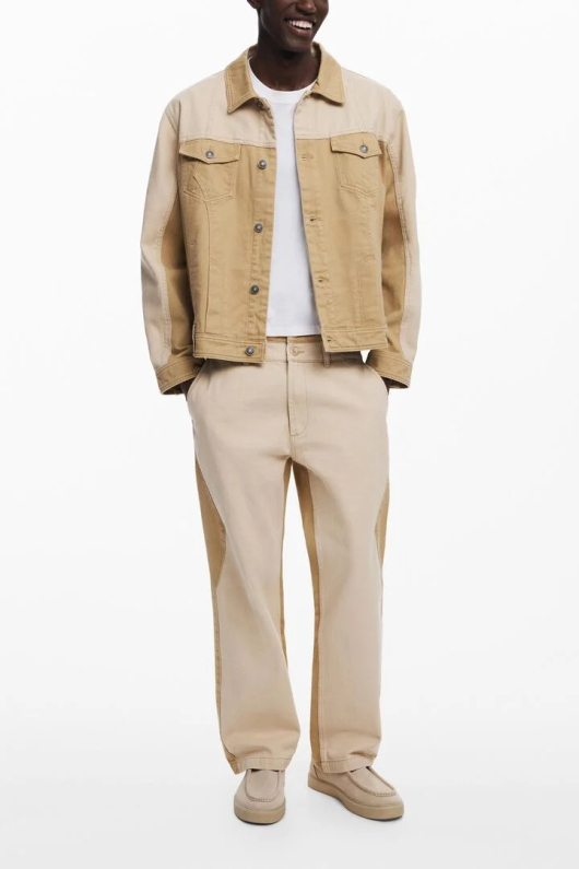 PANTALONI DENIM BEJ