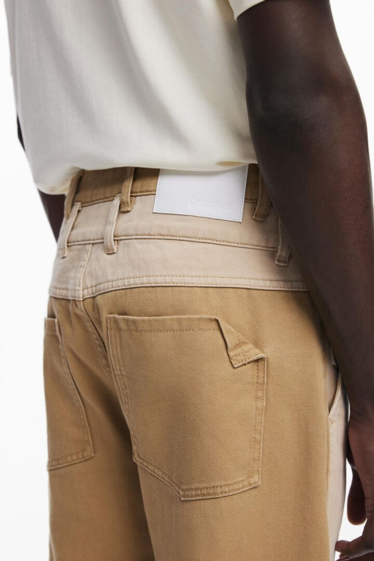 PANTALONI DENIM BEJ