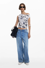 BLUZA CU PRINT NEWSLETTER