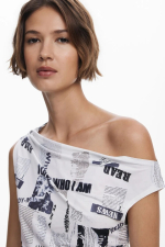 BLUZA CU PRINT NEWSLETTER