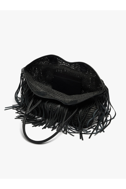 GEANTA NEAGRA CU FRANJURI