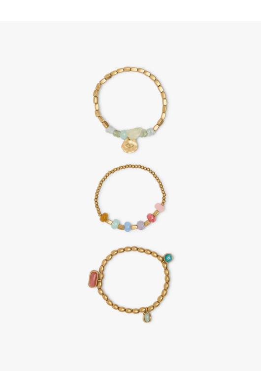 SET BRATARI CU PIETRE MULTICOLORE