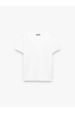 TRICOU CU DECOLTEU IN V
